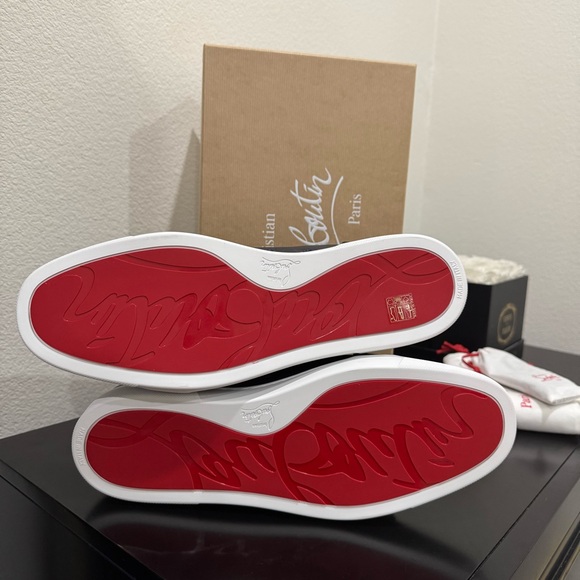 Christian Louboutin Rantulow Orlato Leather Marine Navy 42.5 - Picture 7 of 7